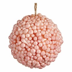 Christmas Bauble Pink Plastic 8 x 8 x 8 cm (24 Units)