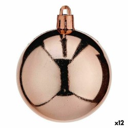 Set of Christmas balls Copper Plastic 5 x 6 x 5 cm (12 Units)