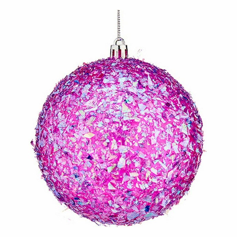 Lot de boules de Noël Violet 10 cm (12 Unités)