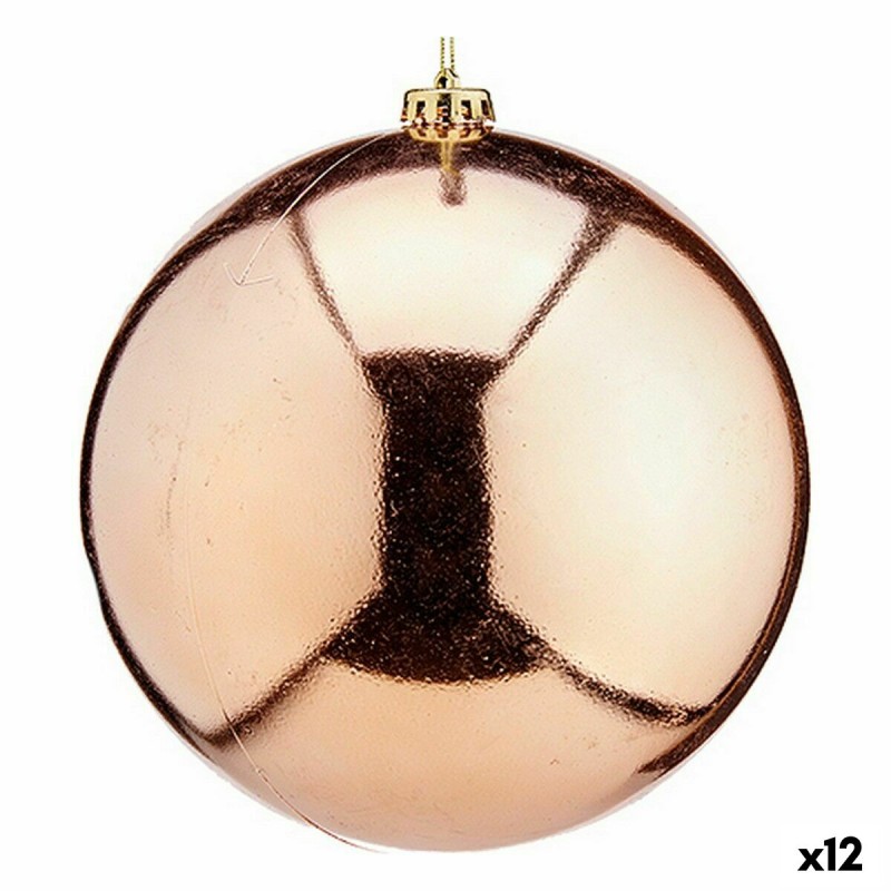 Boule de Noël Cuivre Plastique 20 x 21 x 20 cm (12 Unités)