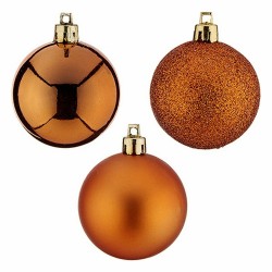 Lot de boules de Noël Orange 5 x 6 x 5 cm (48 Unités)