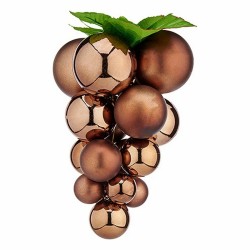 Christmas Bauble Grapes Large Brown Plastic 22 x 22 x 33 cm (8 Units)