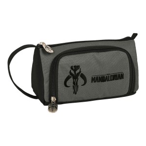 School Case The Mandalorian Black Grey 20 x 11 x 8.5 cm