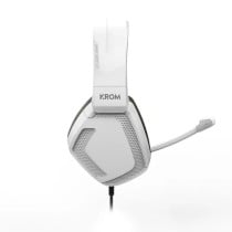 Headphones with Microphone Nox-Xtreme KROM KOPA PRO White Black