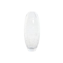 Vase Home ESPRIT Transparent Crystal Modern 11,5 X 11,5 X 28 CM