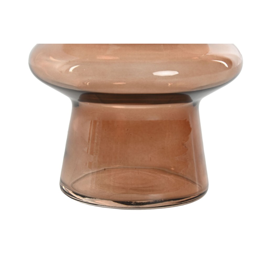 Vase Home ESPRIT Amber Crystal Modern 11,5 X 11,5 X 19,5 cm