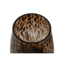 Vase Home ESPRIT Brown Black Crystal Modern 16,5 x 16,5 x 29 cm