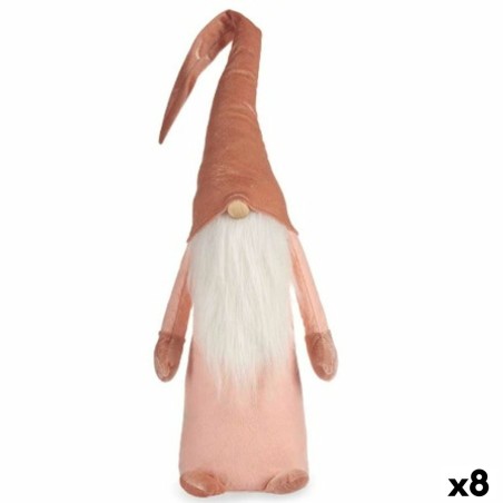 Deko-Figur Zwerg Weiß Rosa Polyester Holz Sand 20 x 100 x 25 cm (8 Stück)