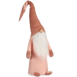 Deko-Figur Zwerg Weiß Rosa Polyester Holz Sand 20 x 100 x 25 cm (8 Stück)