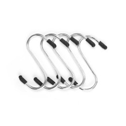 Hook for hanging up Kinvara 375 Silver Metal 7 cm Set (12 Units)