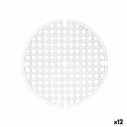 Tapis Antidérapant Transparent Plastique 29 x 0,1 x 29 cm Évier (12 Unités)