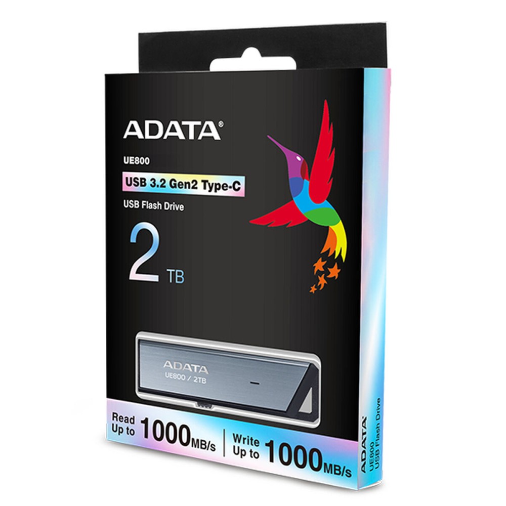 USB Pendrive Adata ELITE UE800 2 TB Silberfarben