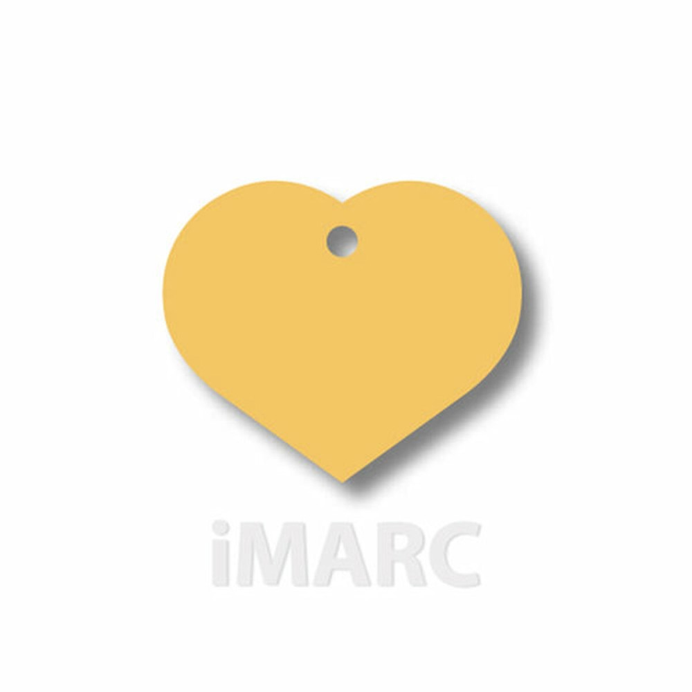 Plaque d'identification Imarc Heart Jaune