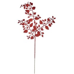 Branche Paillettes Rouge Métal Plastique 41 x 75 x 2,5 cm (12 Unités)