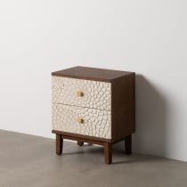 Nightstand MANACOR White Brown