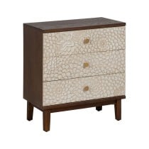 Nightstand MANACOR White Brown