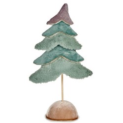 Christmas Tree Velvet Turquoise 16 x 55 x 29 cm (4 Units)