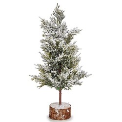 Sapin de Noël Marron Vert Bois Plastique 16 x 31 x 16 cm (48 Unités)