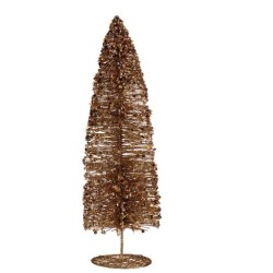 Deko-Figur Weihnachtsbaum Pailletten Gold 10 x 41 x 10 cm (6 Stück)