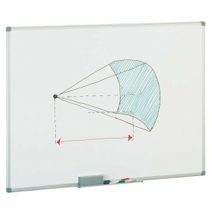 Magnetic board Faibo Melamin 100 x 150 cm White Aluminium