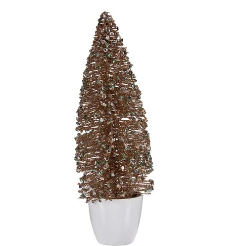 Figurine Décorative Sapin de Noël Menthe champagne Plastique 10 x 33 x 10 cm (6 Unités)