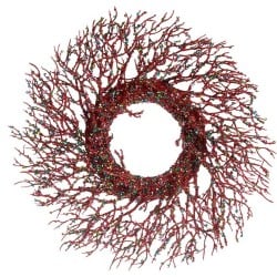 Advent wreathe Branch Red Plastic 50 x 10 x 50 cm (2 Units)