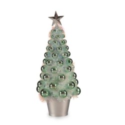 Figurine Décorative Sapin de Noël Vert polypropylène PET 16 x 37,5 x 16 cm (12 Unités)