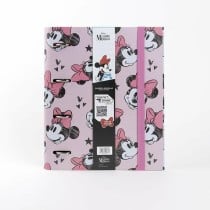 Reliure à anneaux Minnie Mouse Blanc Multicouleur A4