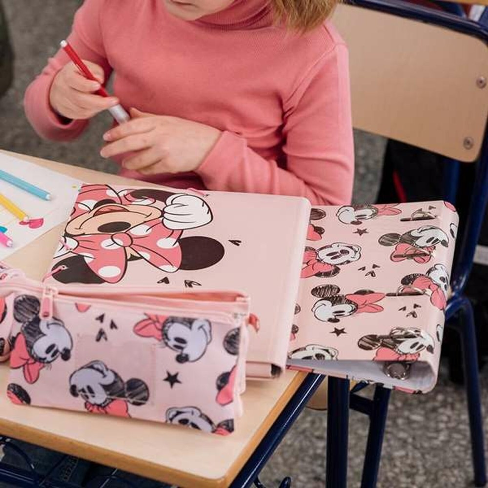 Reliure à anneaux Minnie Mouse Blanc Multicouleur A4