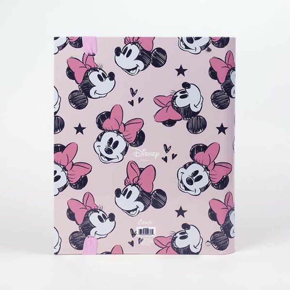 Ring binder Minnie Mouse White Multicolour A4