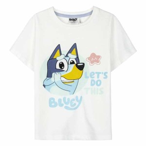 Kurzarm-T-Shirt für Kinder Bluey Weiß