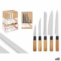 Messerset Kinvara SJ6533B Braun Metall Bambus (12 Stück)