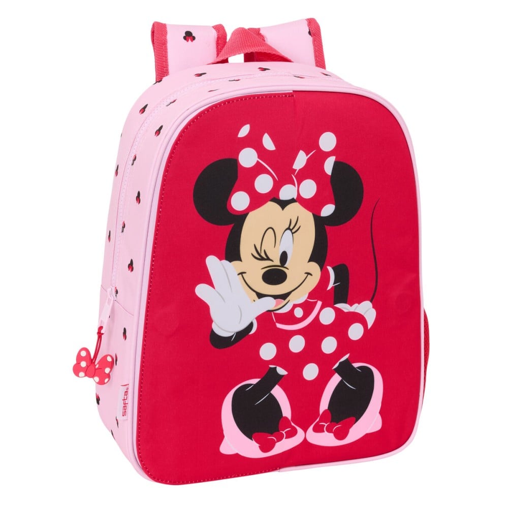 School Bag Minnie Mouse Naive Pink 26 x 34 x 11 cm