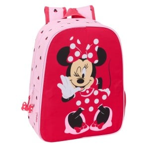 Schulrucksack Minnie Mouse Naive Rosa 26 x 34 x 11 cm