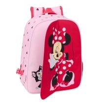 School Bag Minnie Mouse Naive Pink 26 x 34 x 11 cm