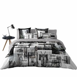 Housse de Couette Naturals DOWNTOWN Lit king size 3 Pièces 260 x 220 cm