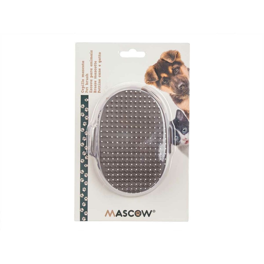 Dog Brush Mascow 335 Grey 13 x 3,5 x 10 cm (12 Units)