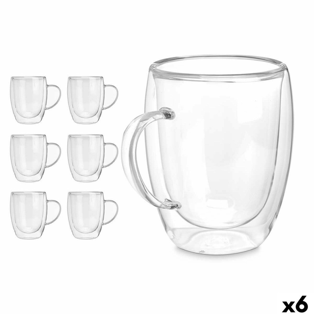 Tasse mug Vivalto OCT-DG2225L Transparent 340 ml (6 Unités)