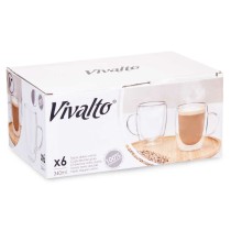 Henkelbecher Vivalto OCT-DG2225L Durchsichtig 340 ml (6 Stück)