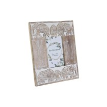 Photo frame DKD Home Decor Crystal Elephant Brown White Mango wood Indian Man (23 x 1,5 x 28 cm)