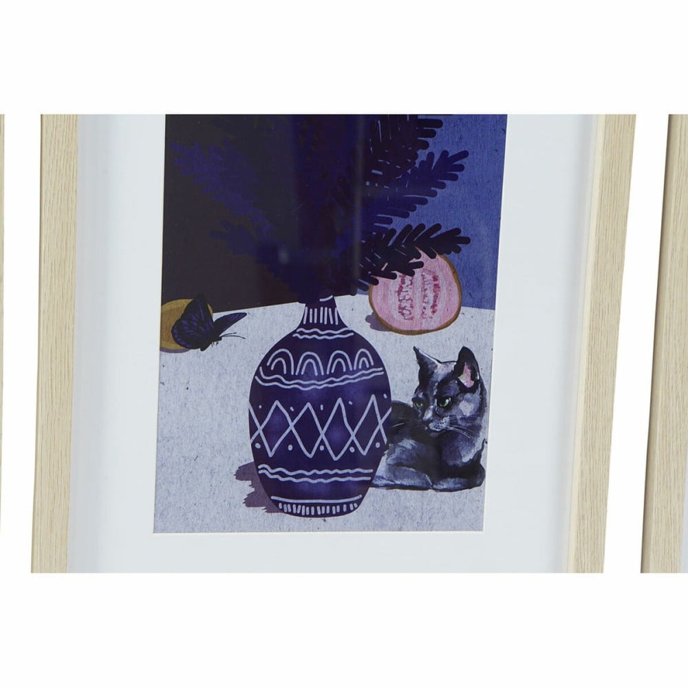 Painting DKD Home Decor Vase (35 x 2 x 45 cm) (4 Units)