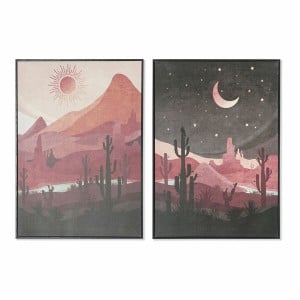 Bild DKD Home Decor Landschaft (2 Stück) (50 x 3 x 70 cm)