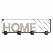 Wall mounted coat hanger DKD Home Decor Iron MDF Wood Loft (45 x 5 x 14 cm)