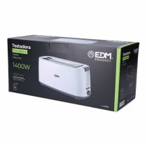 Toaster EDM 07799 White Design 1400 W Doppelnut