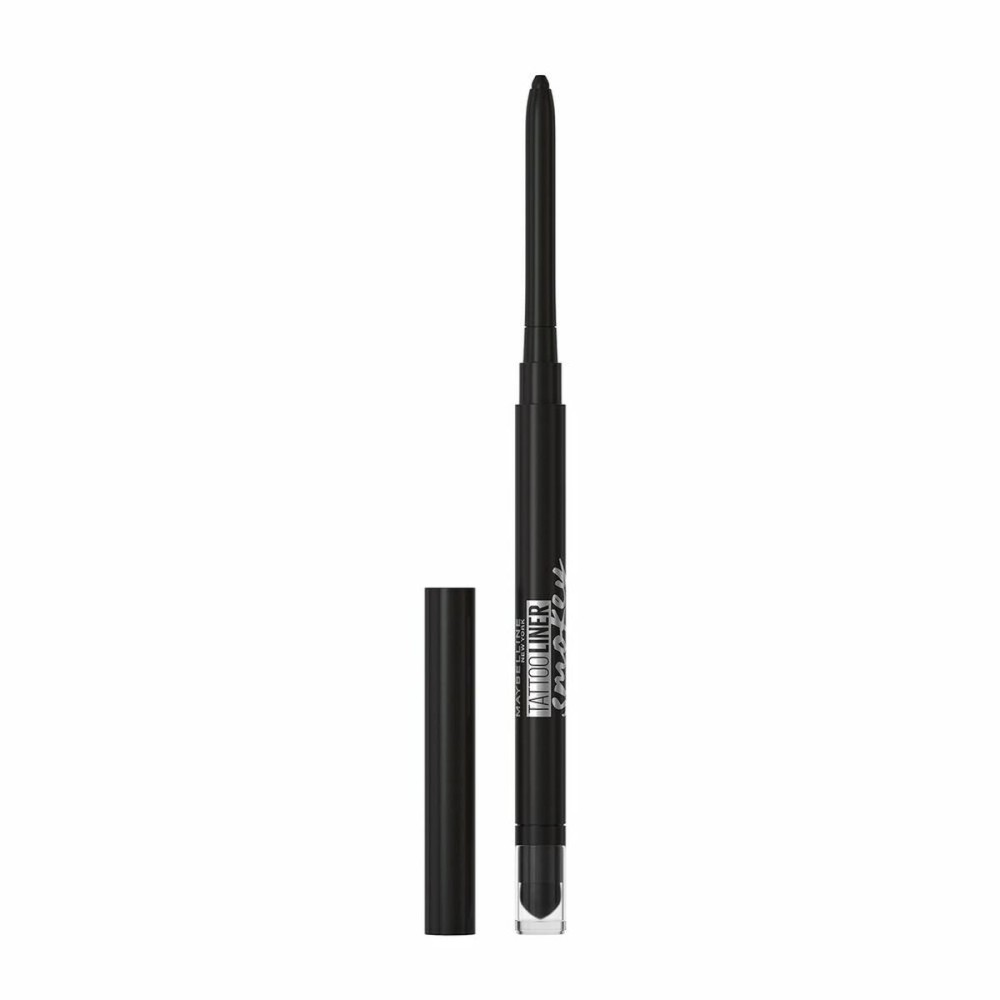 2 in 1 Augen und Lippen Eyeliner Tattoo Smokey Black Maybelline