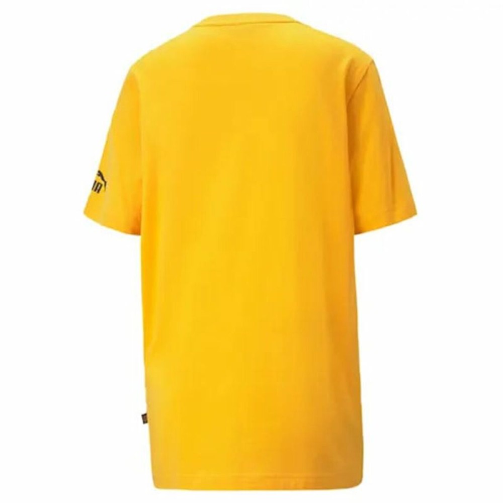 Men’s Short Sleeve T-Shirt Puma Essential Logo Repeat Graphic Yellow