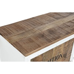 Console DKD Home Decor Blanc Marron Métal 165 x 35,5 x 83,8 cm