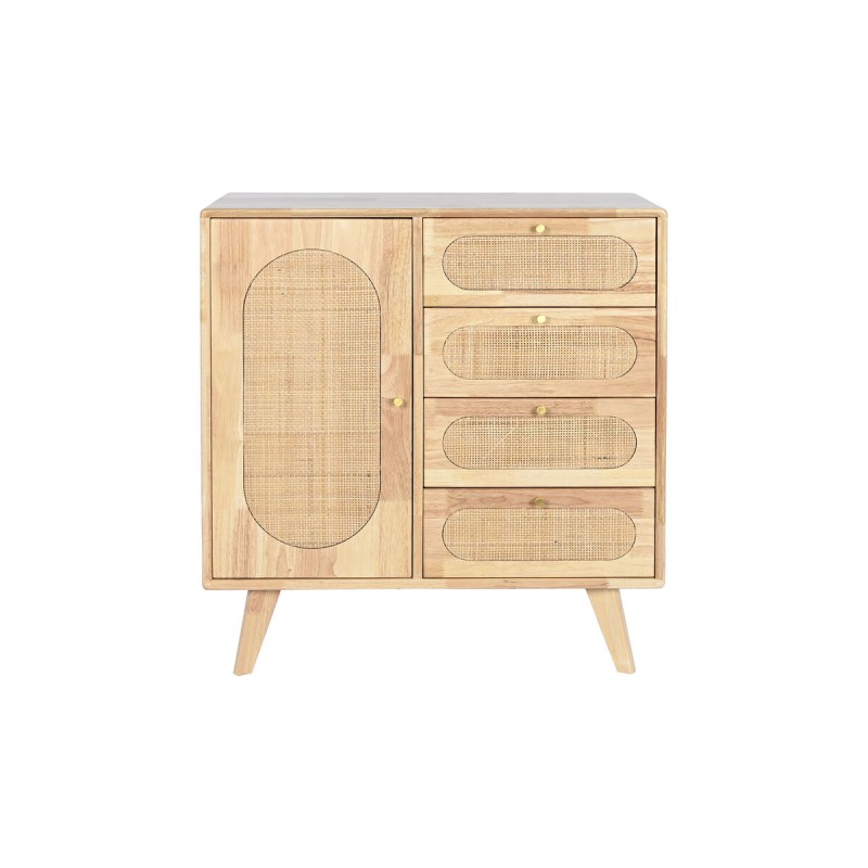 Buffet DKD Home Decor Naturel Métal Bois d'hévéa 73,5 x 35 x 78 cm