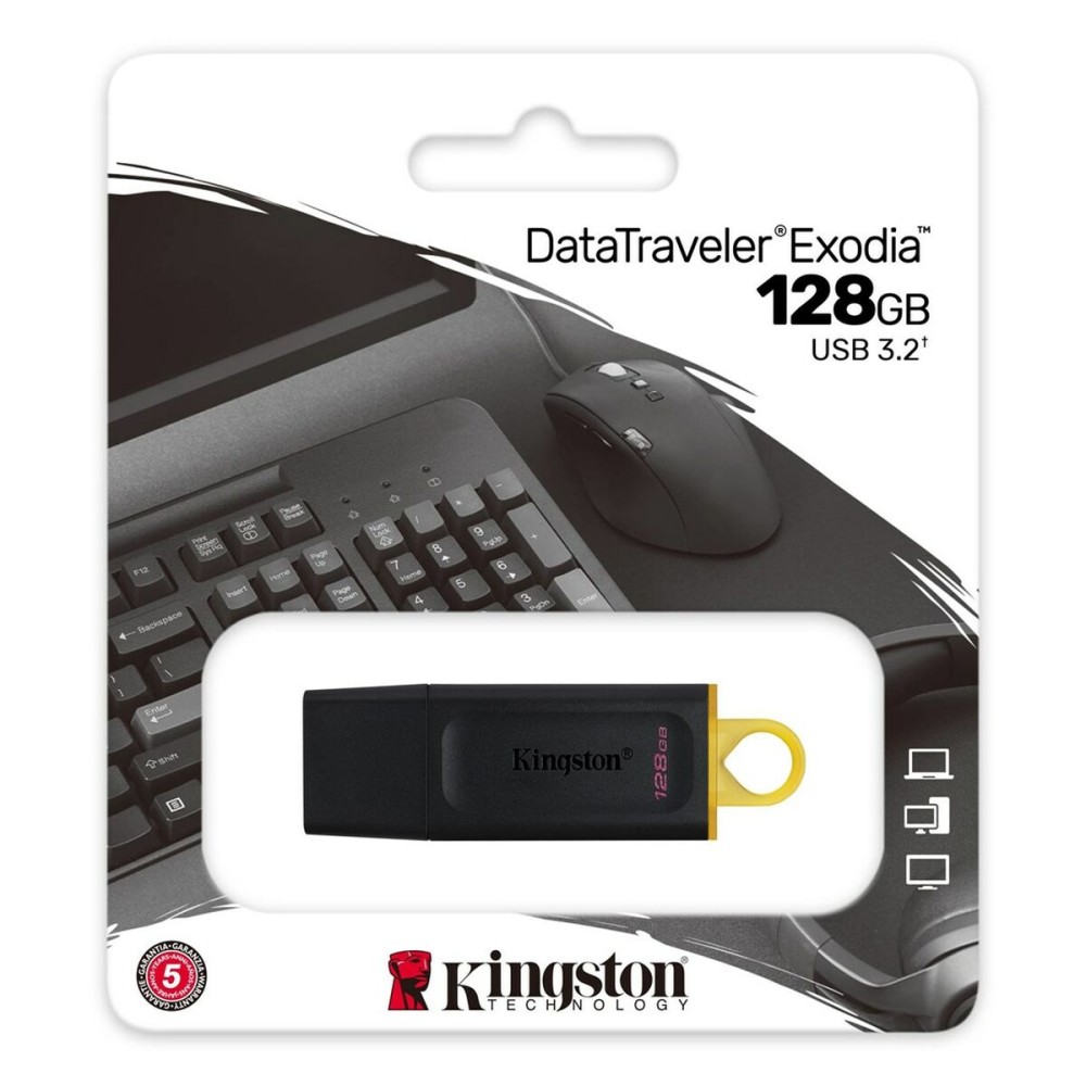 USB stick Kingston DTX/128GB Black 128 GB (1 Unit)