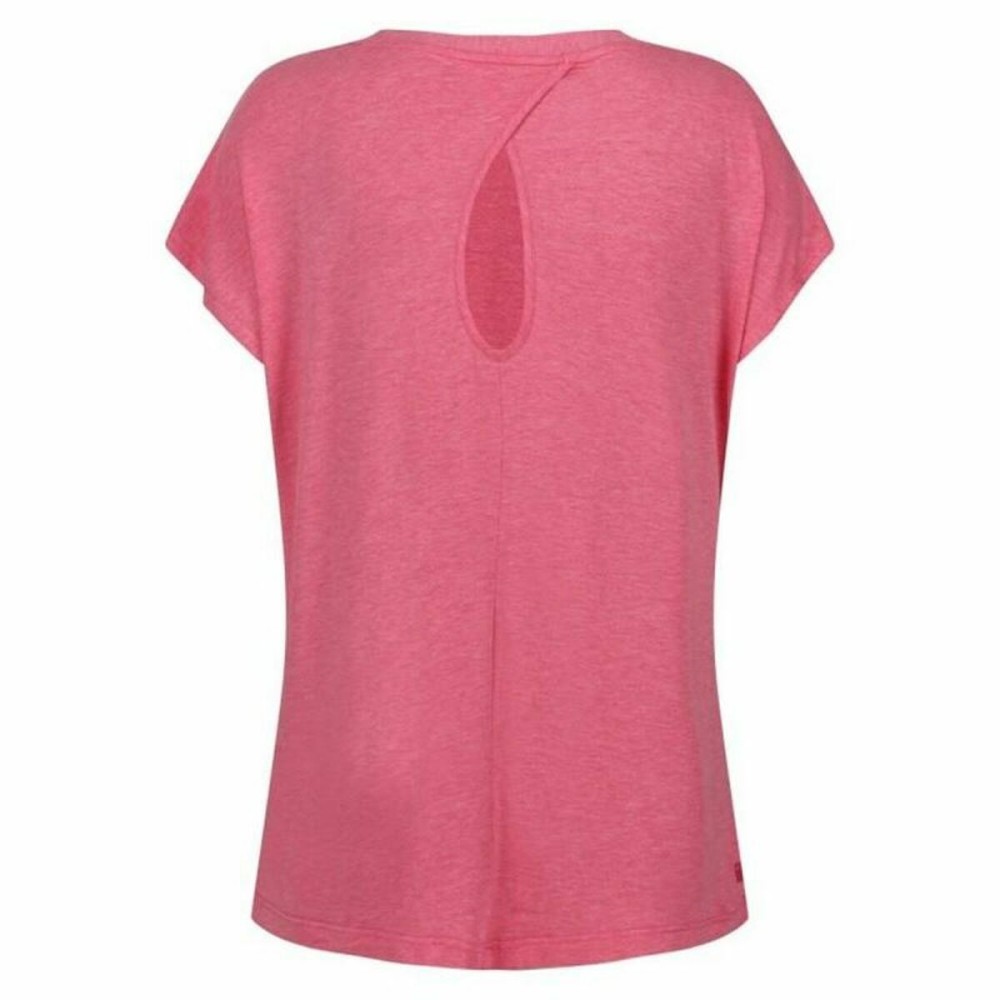 Damen Kurzarm-T-Shirt Regatta Bannerdale Fruit Berg Rosa